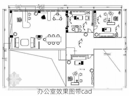 办公室效果图带cad