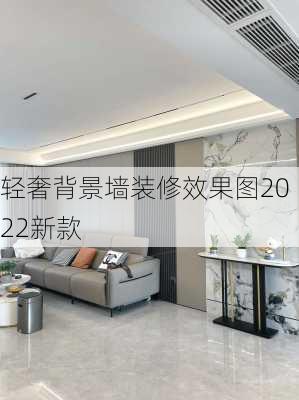 轻奢背景墙装修效果图2022新款